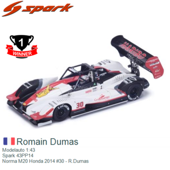 Modelauto 1:43 | Spark 43PP14 | Norma M20 Honda 2014 #30 - R.Dumas