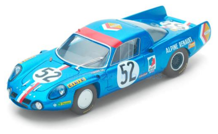 Modelauto 1:43 | Spark S4373 | Soci&eacute;t&eacute; des Automobiles Alpine A210 Renault Gordini 1968 #52 - J.Th&eacute;rier - B.Tramont