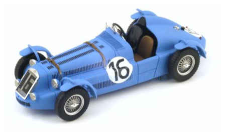 Modelauto 1:43 | Spark S2731 | Delage D6-70S | Henri Louveau 1949 #16 - J.Jover - H.Louveau