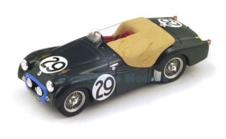 Modelauto 1:43 | Spark S1393 | Triumph TR2 Groen / Blauw 1955 #29 - B.Hadley - K.Richardson