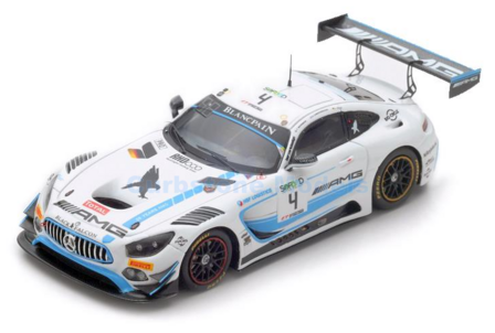 Modelauto 1:43 | Spark SB145 | Mercedes Benz AMG GT3 | Black Falcon 2017 #4 - Y.Buurman - L.Stolz - A.Christodoulou