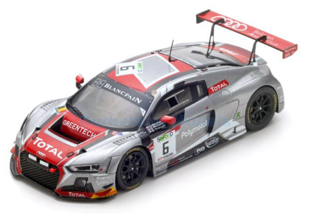 Modelauto 1:43 | Spark SB169 | Belgian Audi Club Team WRT R8 LMS 2017 #6 - N.Berthon - B.Tr&eacute;luyer - S.Richelmi