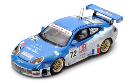 Modelauto 1:43 | Spark S5516 | Porsche 911 GT3 RS | Luc Alphand Aventures 2002 #72 - L.Alphand - C.Lavieille - O.Th&eacute;venin