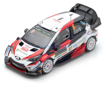 Modelauto 1:43 | Spark S5959 | Toyota Gazoo Yaris WRC 2018 #9 - E.Lappi - J.Ferm