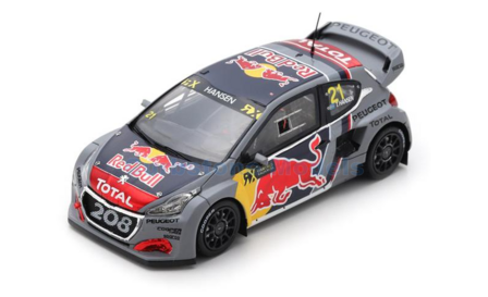 Modelauto 1:43 | Spark S7805 | Team Peugeot Total 208 WRX 2018 #21 - T.Hansen