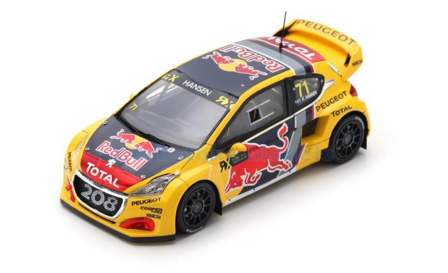 Modelauto 1:43 | Spark S7806 | Team Peugeot Total 208 WRX 2018 #71 - K.Hansen