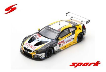 Modelauto 1:43 | Spark SG564 | BMW M6 GT3 SP9 | Rowe Racing 2019 #99 - N.Catsburg - M.Wittmann - J.Krohn - J.Edwards