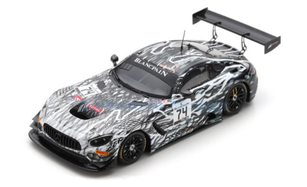 Modelauto 1:43 | Spark SB268 | Mercedes Benz AMG GT3 | RAM Racing 2019 #74 - R.Vos - C.Frankenhout - D.Burke - T.Onslow-Cole