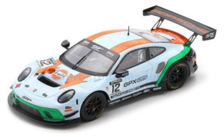 Modelauto 1:43 | Spark SP322 | Porsche 911 GT3 R | GPX Racing 2020 #12 - M.Campbell - P.Pilet - M.Jaminet