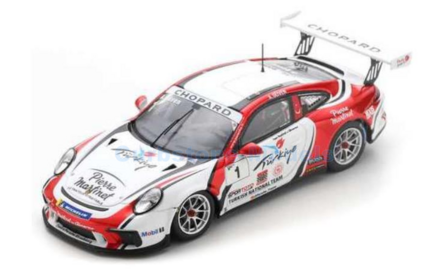 Modelauto 1:43 | Spark SF108 | Porsche 911 Carrera Cup 2019 #1 - A.G&uuml;ven