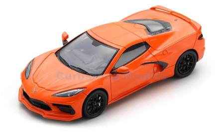 Modelauto 1:43 | Spark S5062 | Chevrolet Corvette C8 Sebring Orange 2019