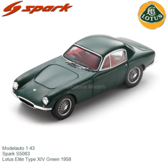 Modelauto 1:43 | Spark S5063 | Lotus Elite Type XIV Green 1958