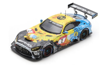 Modelauto 1:43 | Spark SG688 | Mercedes Benz AMG GT3 | Team HRT 2020 #2 - Y.Buurman - P.Ellis - H.Haupt - N.Bastian