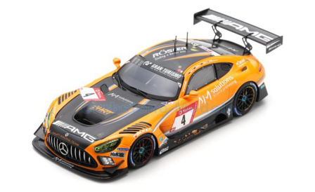 Modelauto 1:43 | Spark SG710 | Mercedes Benz AMG GT3 | Team HRT 2020 #4 - L.Stolz - M.Metzger - A.Christodoulou - M.Engel