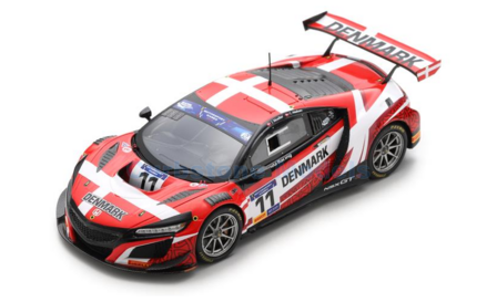 Modelauto 1:43 | Spark S6321 | Honda NSX GT3 | Team Denmark 2019 #11 - J.M&oslash;ller - C.Nielsen