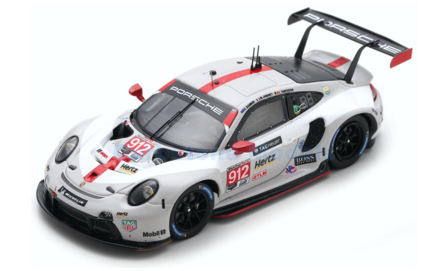 Modelauto 1:43 | Spark US121 | Porsche GT Team 911 GT3 RSR GTLM 2020 #912 - L.Vanthoor - M.Jaminet - E.Bamber