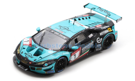 Modelauto 1:43 | Spark SG576 | Lamborghini Huracan GT3 EVO | Konrad Motorsport 2019 #7 - M.di Martino - M.Lyons - M.Mapelli - A