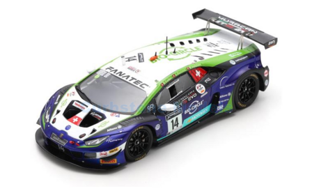 Modelauto 1:43 | Spark SB455 | Lamborghini Hurac&aacute;n GT3 Evo | Emil Frey Racing 2021 #14 - A.Fontana - R.Ineichen - R.Feller