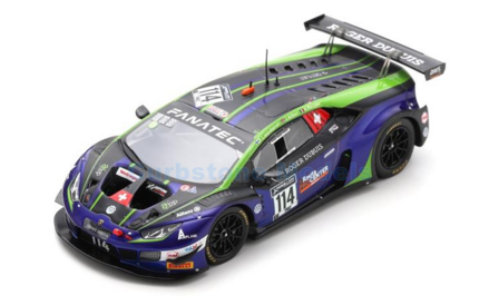 Modelauto 1:43 | Spark SB477 | Lamborghini Hurac&aacute;n GT3 EVO | Emil Frey Racing 2021 #114 - K.Lappalainen - A.Rougier - J.Aitken