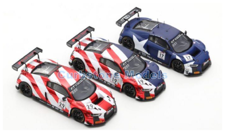 Modelauto 1:43 | Spark USMON | Audi Sport Team WRT R8 LMS GT3 2018 #3-Car Set - R.Frijns - D.Vanthoor - J.Winkelhock - C.Mies -