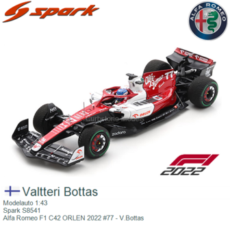 Modelauto 1:43 | Spark S8541 | Alfa Romeo F1 C42 ORLEN 2022 #77 - V.Bottas