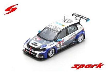 Modelauto 1:43 | Spark SG866 | Volkswagen Golf GTi TCR DSG | MSC Emstal e.V. im ADAC 2022 #66 - S.Schemmann - P.Elkmann - F.Hal