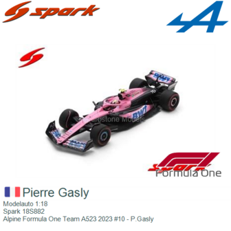 Modelauto 1:18 | Spark 18S882 | Alpine Formula One Team A523 2023 #10 - P.Gasly