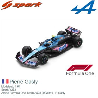 Modelauto 1:64 | Spark Y283 | Alpine Formula One Team A523 2023 #10 - P.Gasly