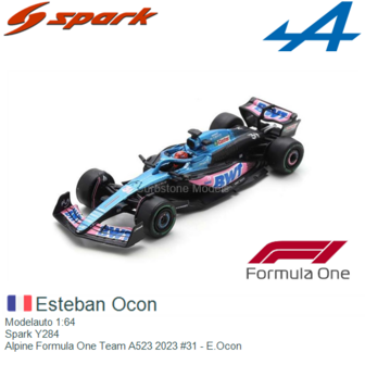 Modelauto 1:64 | Spark Y284 | Alpine Formula One Team A523 2023 #31 - E.Ocon