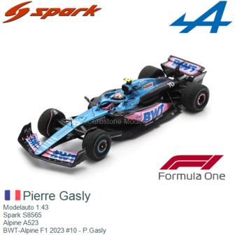 Modelauto 1:43 | Spark S8565 | Alpine A523 | BWT-Alpine F1 2023 #10 - P.Gasly