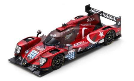 Modelauto 1:43 | Spark S8757 | Oreca 07 Gibson | Racing Team Turkey 2023 #923 - D.Vanthoor - T.Gamble - S.Yolu&ccedil;