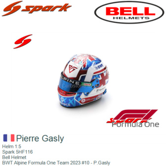 Helm 1:5 | Spark 5HF116 | Bell Helmet | BWT Alpine Formula One Team 2023 #10 - P.Gasly