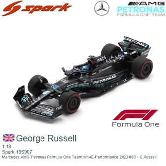 1:18 | Spark 18S907 | Mercedes AMG Petronas Formula One Team W14E-Performance 2023 #63 - G.Russell