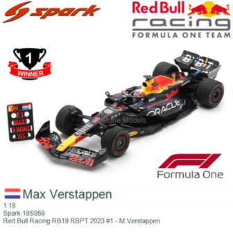 1:18 | Spark 18S959 | Red Bull Racing RB19 RBPT 2023 #1 - M.Verstappen