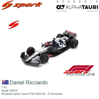 1:43 | Spark S8914 | Scuderia Alpha Tauri AT04 2023 #3 - D.Ricciardo