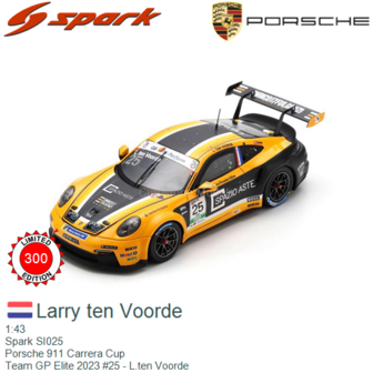 1:43 | Spark SI025 | Porsche 911 Carrera Cup | Team GP Elite 2023 #25 - L.ten Voorde