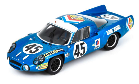 Modelauto 1:43 | Spark S5694 | Soci&eacute;t&eacute; des Automobiles Alpine A210 1969 #45 - B.Wollek - J.Killy