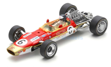 Modelauto 1:43 | Spark S6364 | Gold Leaf Team Lotus 49 T 1968 #6 - J.Clark