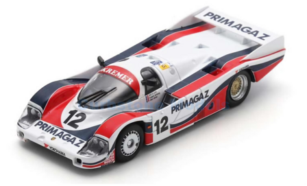 Modelauto 1:64 | Spark Y324 | Porsche 956 1986 #12 - P.Yver - H.Striebig - M.Cohen Olivar