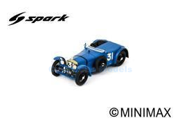 Modelauto 1:43 | Spark S8122 | Tracta Gephi S.C.A.P. 1928 #31 - H.Vasena  - R.Bourcier