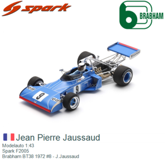 Modelauto 1:43 | Spark F2005 | Brabham BT38 1972 #8 - J.Jaussaud