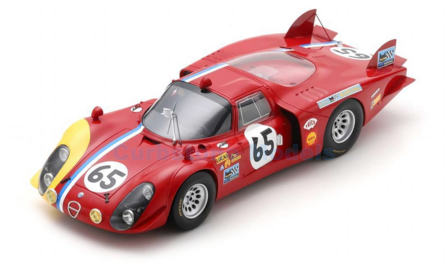 Modelauto 1:18 | Spark 18S513 | Alfa Romeo 33/2 | Team Belgian VDS 1968 #65 - S.Trosch - K.von Wendt