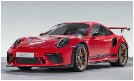 Modelauto 1:18 | Solido S1812101 | Porsche 911 GT3 RS Red and Black 2019