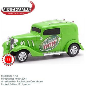 Modelauto 1:43 | Minichamps 400142261 | American Hot RodMoutain Dew Groen