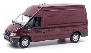 Modelauto 1:43 | Minichamps 430089300 | Ford Transit Box Delivery van High Roof Rood metallic 2000