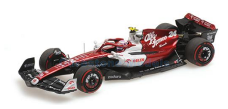 Modelauto 1:43 | Minichamps 417220124 | Alfa Romeo F1 Team ORLEN C42 ORLEN 2022 #24 - Z.GuanYu