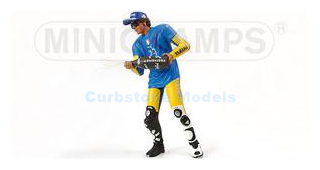 Motorfiets 1:12 | Minichamps 312060296 | Motorrijder Figuur MATERAZZI&#039;S SHIRT | Yamaha 2006 #46 - V.Rossi