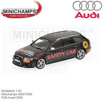 Modelauto 1:43 | Minichamps 400017290 |  RS6 Avant 2009