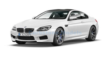 Modelauto 1:87 | Minichamps 870027300 | BMW M6 Coup&eacute; Wit 2015