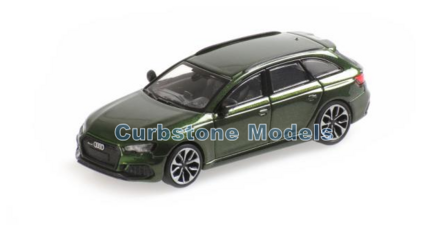 Modelauto 1:87 | Minichamps 870018210 | Audi RS4 Avant Groen metallic 2018